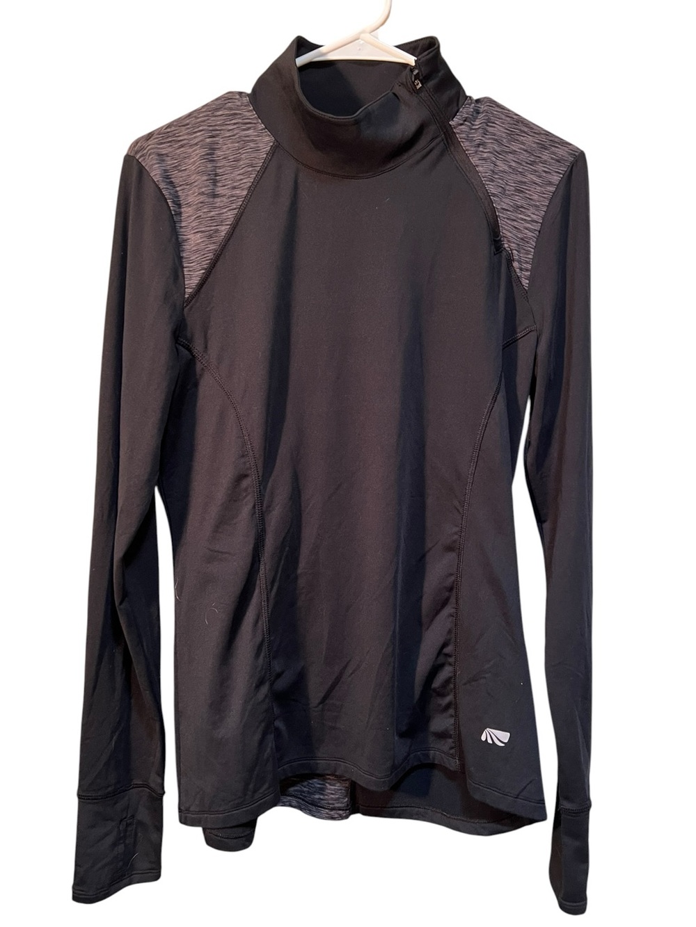 Marika Tek Women’s Size Medium Athletic Jacket Black Heathered Gray Dry-Wik
